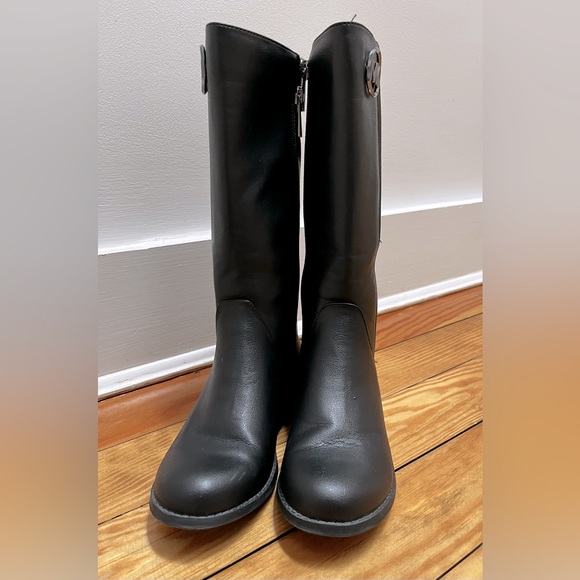 MICHAEL KORS BOOTS EMMA LIBERTY BLACK FOR GIRLS Size 2 - Picture 6 of 11